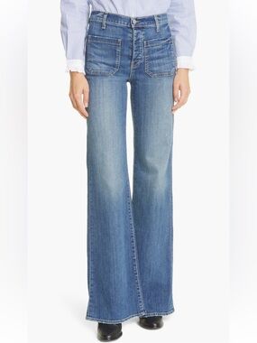 NWT Nili Lotan Florence Patch Pocket Jeans CLASSIC WASH SZ 27